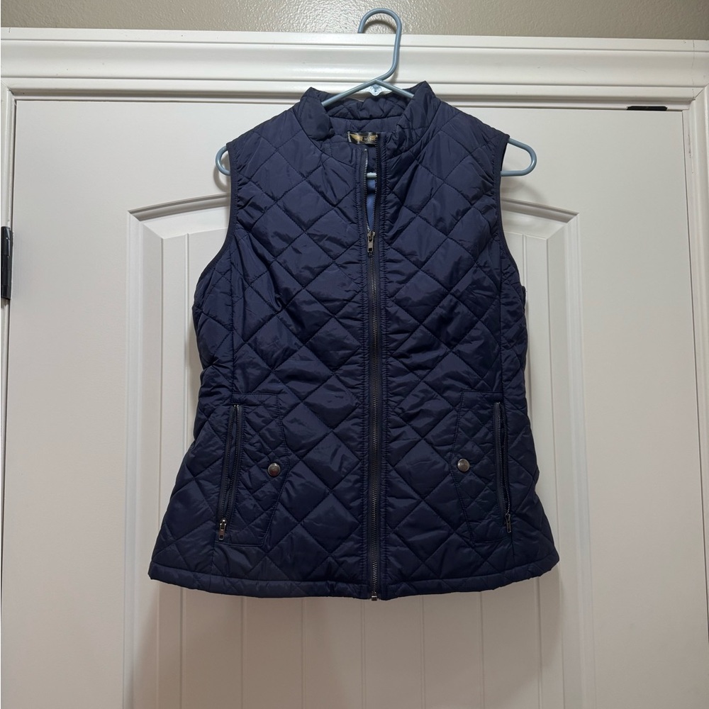 Navy Quilted Women's Vest